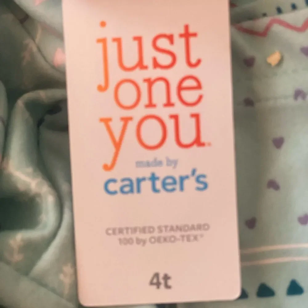 NWT Carter’s Two Piece 4T Flannel Pajamas.